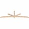Ekena Millwork Alberta Smooth Timber Gable Bracket, Douglas Fir, 108"W x 36"H x 3 1/2"D x 3 1/2"F, 8/12 Pitch GBW108X36X0404ALB00SDF - alternate 4